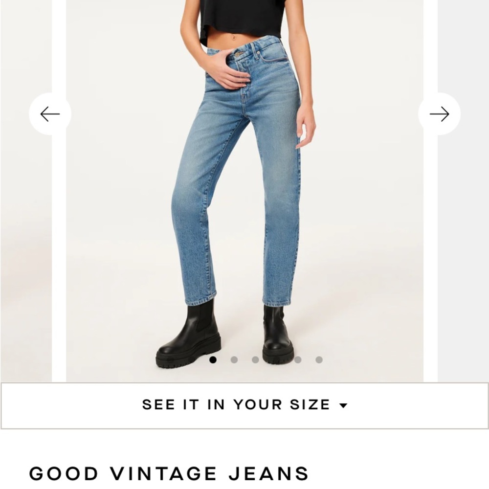 GOOD AMERICAN GOOD VINTAGE JEANS NEW WITH TAGS